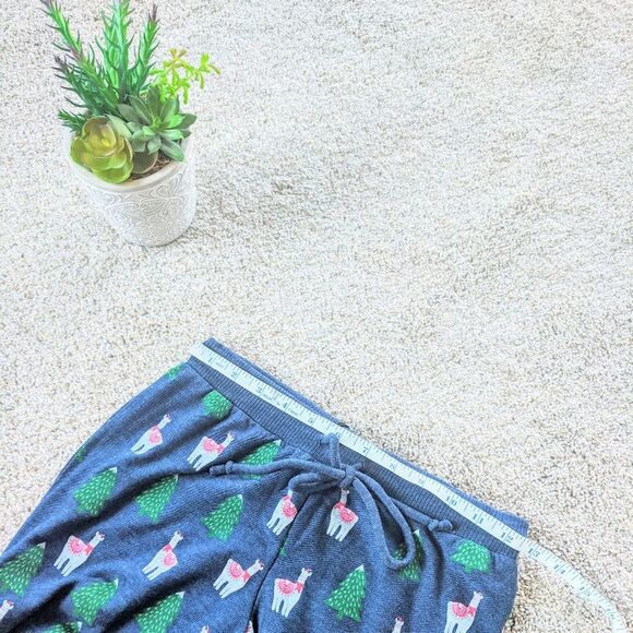 NWT Navy Chaser Christmas Tree Llama Joggers - Picture 9 of 12